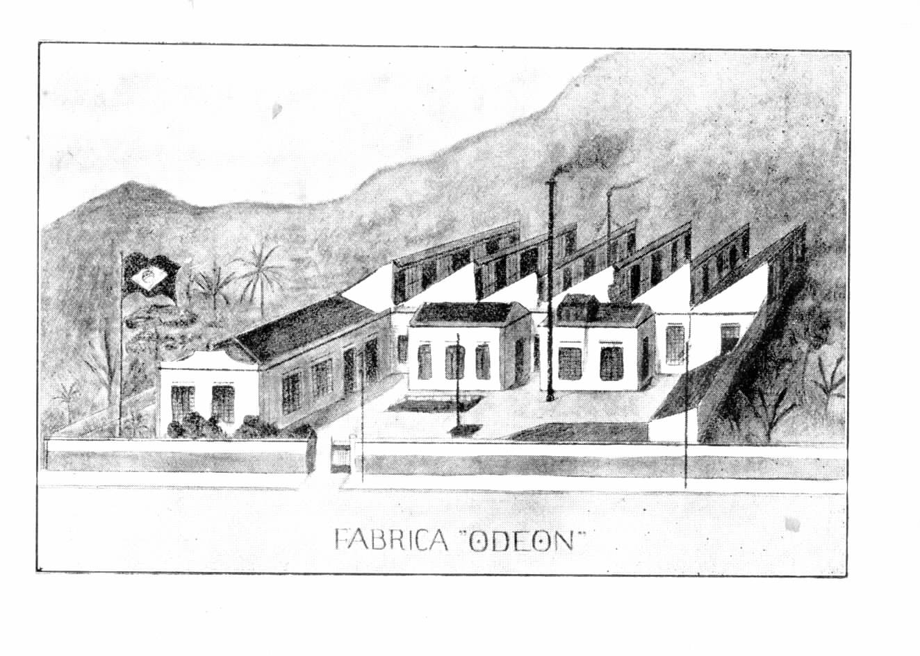 Fábrica de Discos Odeon, inaugurada por Fred Figner no Rio de Janeiro em 1913: a primeira fábrica de discos da América Latina