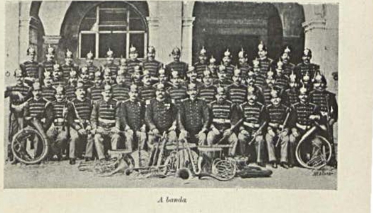 Foto da Banda da Guarda Municipal de Lisboa publicada na Revista Brasil-Portugal em 1o de março de 1905