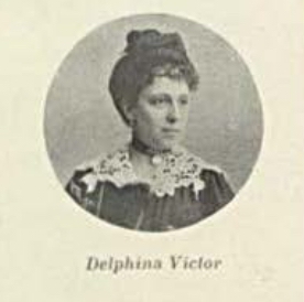 Foto da cantora portuguesa Delfina Victor como parte integrante do elenco da Companhia Taveira publicada na revista Brasil-Portugal em 16/04/1905